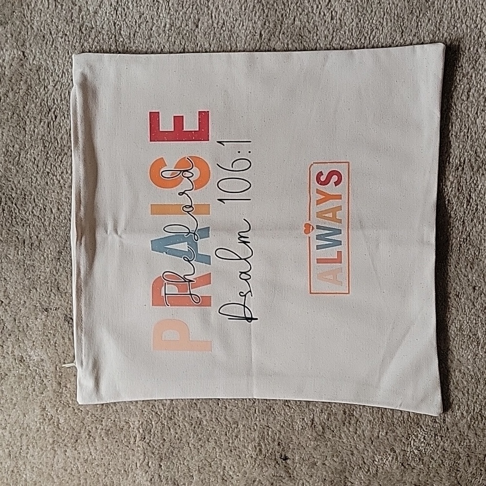 Canvas Pillow Cover